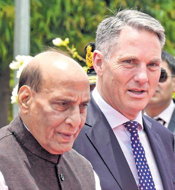 Rajnath, Oz counterpart take stock of bilateral ties between two countries