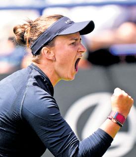 Krejcikova comes from behind to defeat Harriet