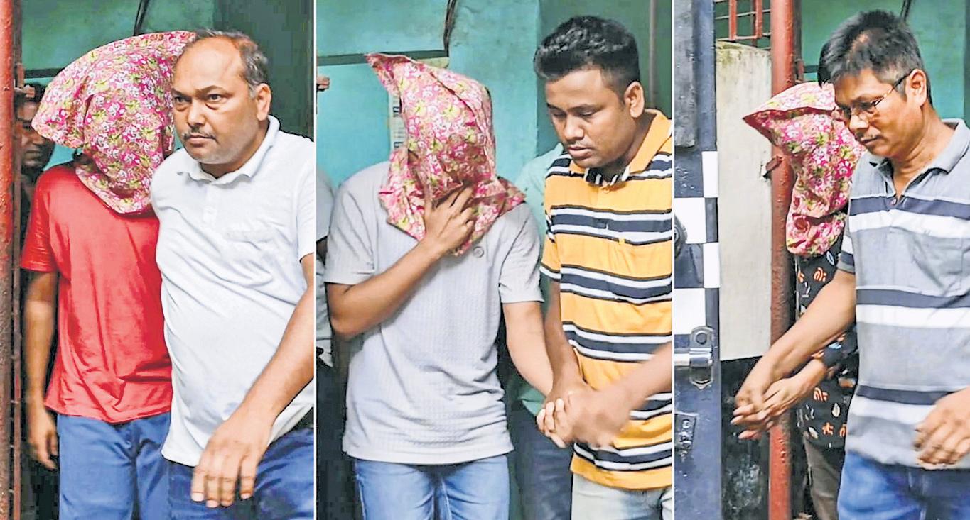Oppn flashes pix of rape accused with Abhishek, TMC disowns him