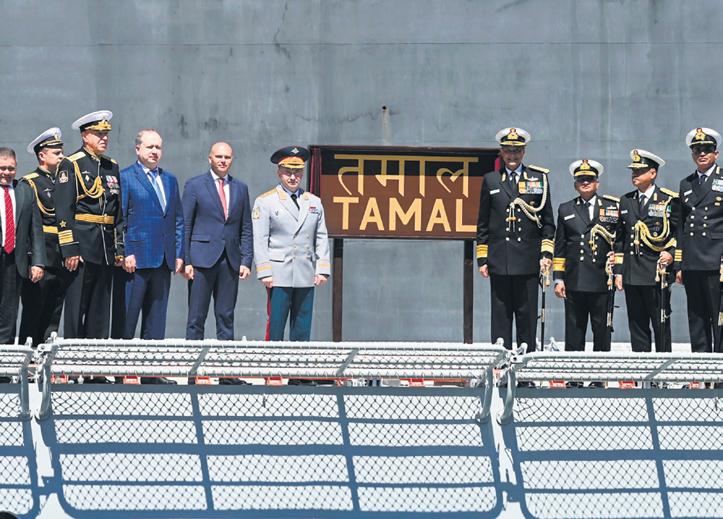 Navy Inducts Last Foreign-Built Warship INS Tamal into Its Fleet