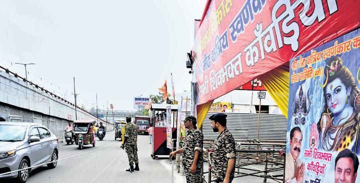 Over 5K Cops Deployed in Capital for Kanwar Yatra