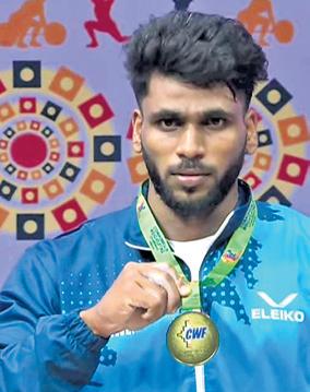 TN Weightlifter Ajith Clinches Gold Medal