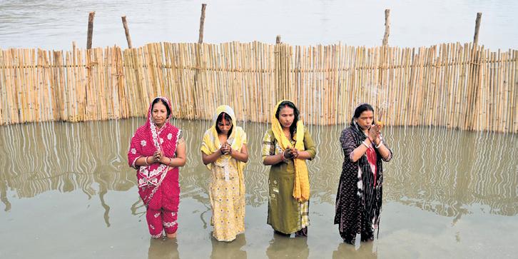 Chhath rituals start on a day DPCC report causes storm