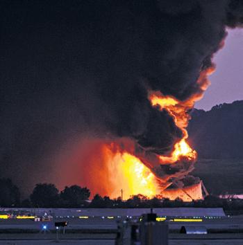 UPS plane crashes at Kentucky airport; sparks massive fire; nine dead
