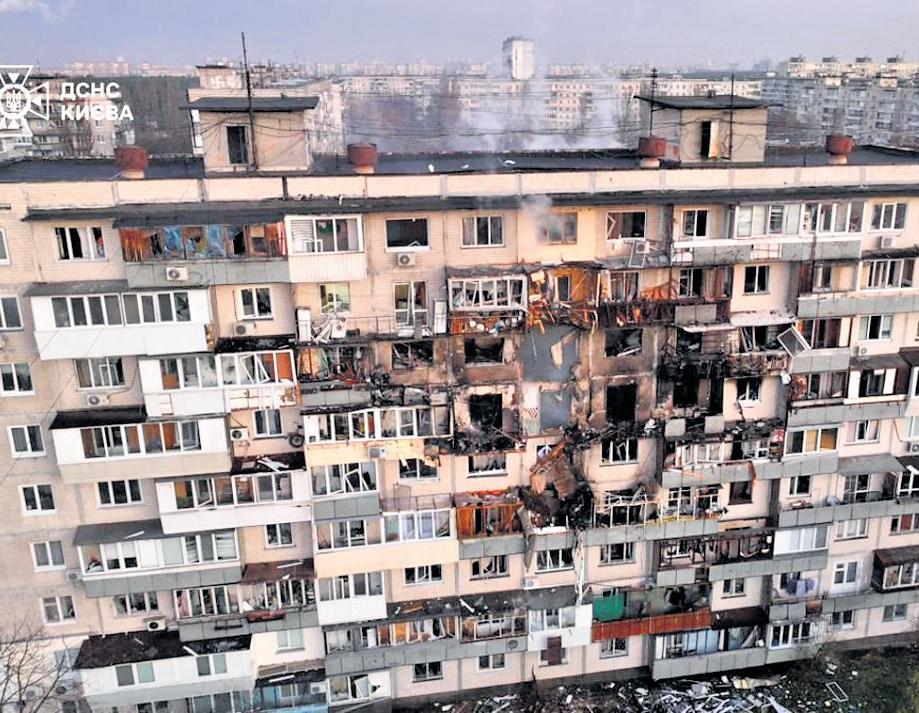 6 killed in Russian attack on apartment block in Kyiv