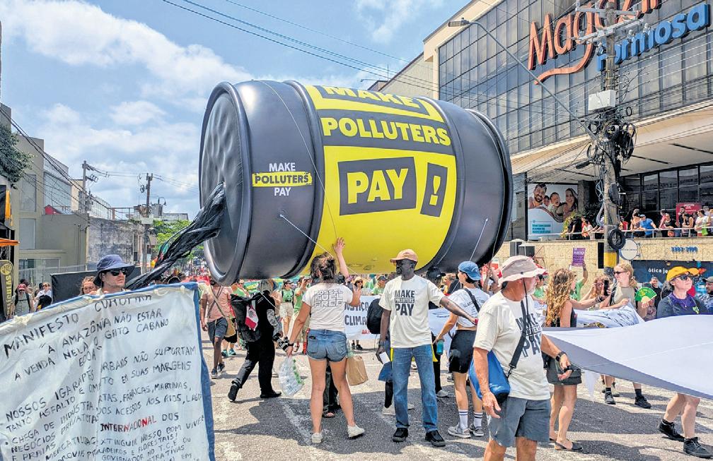 Colour and song return to climate talks in Brazil