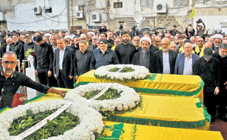 Hezbollah crowds mourn commander killed by Israel