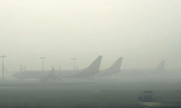 Fog disrupts flight operations, over 300 cancelled