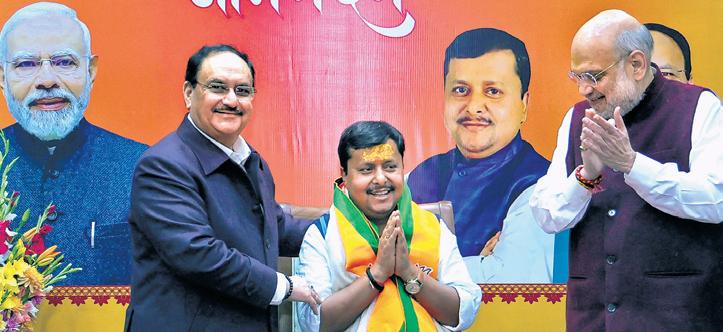 Nabin takes charge; Shah, Nadda welcome new prez at party HQ