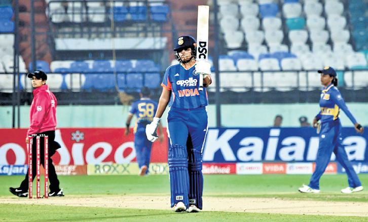 Shafali shines in India's victory