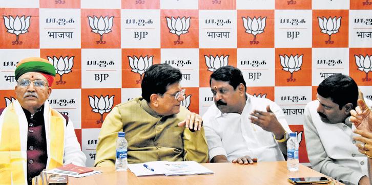 AIADMK-BJP seat share talks on