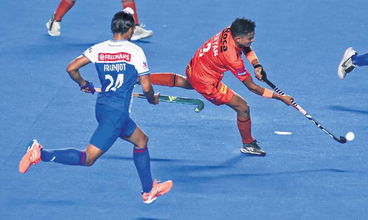 Ketan, 14, revelling playing with sr pros