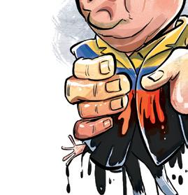 CHAVEZ'S CARICATURE WHO COULDN'T LAUGH