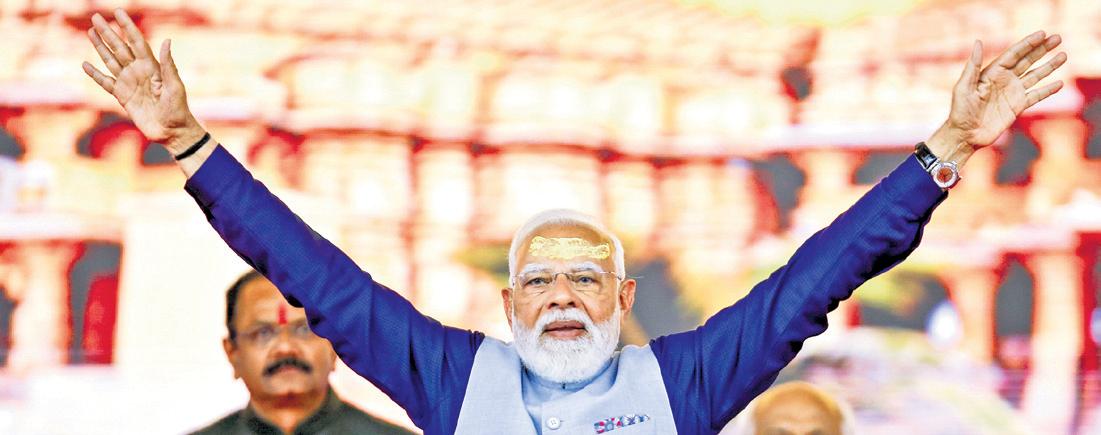 Flag atop Somnath temple symbol of India's strength, declares Modi