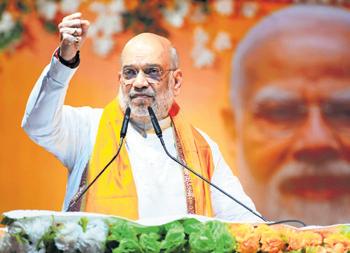 Shah steps up pitch, says BJP will jail corrupt TMC netas if voted to power
