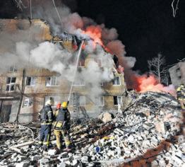 Russian missile and drone barrage kills 12 in Ukraine