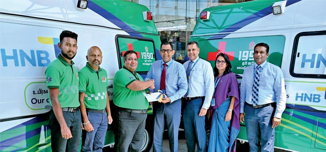 HNB supports Suwaseriya Foundation with two ambulances