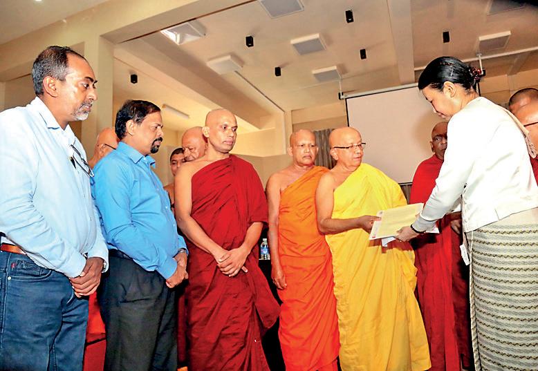All Island Buddha Sasana Council donates Rs. 45 million to Myanmar hit by earthquake
