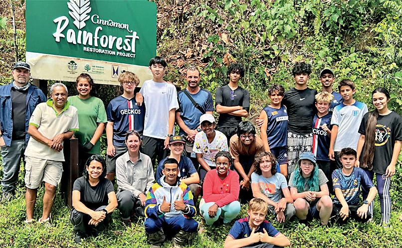 Young Geckos help restore forest near Sinharaja