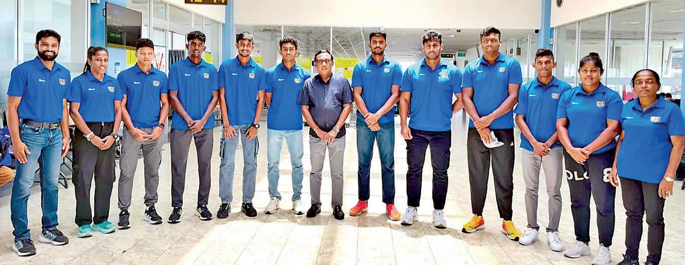 Athletes leave for India to contest World Athletics Bronze Label Meet