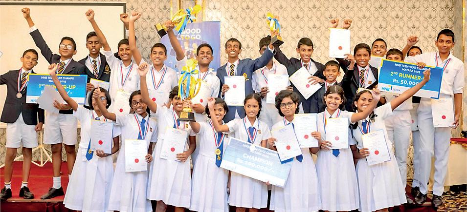 HNB powers knowledge and confidence with Teen+ Quiz Champs