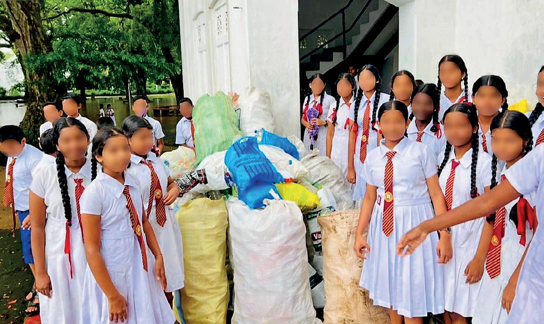 Jaffna College Vaddukoddai engages in plastic waste bank initiative