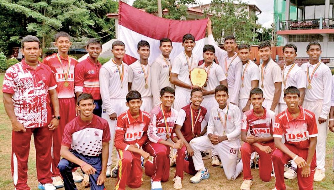 Vidyaloka College cricket champs at School Games