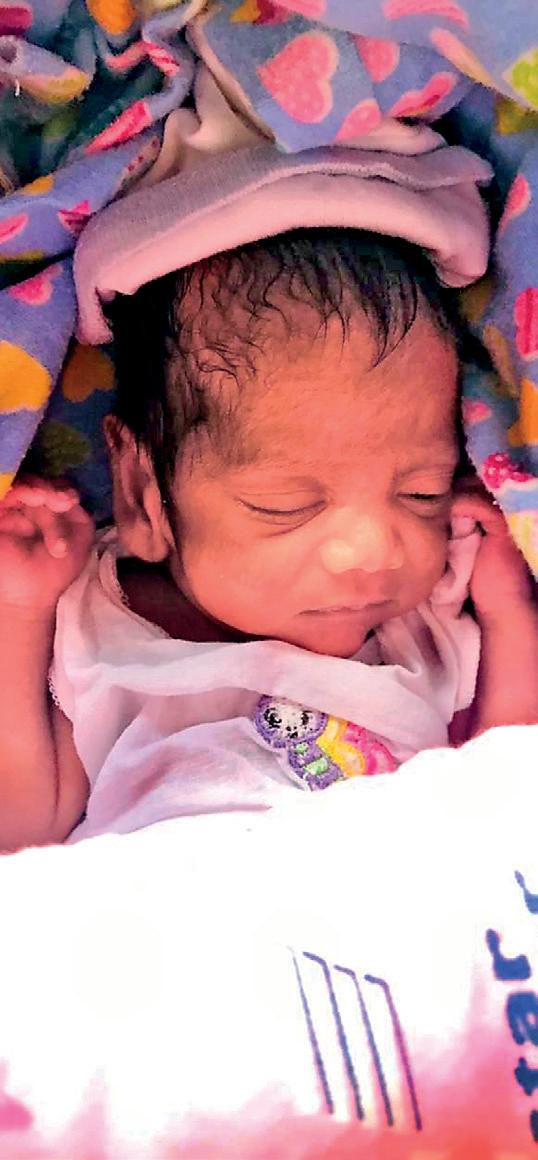 One month-old baby found in bag outside retired health officer's home