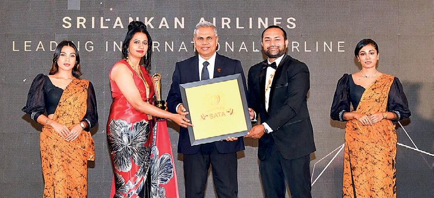 SriLankan Airlines scores hat-trick as Leading Int'l Airline in South Asia at SATA