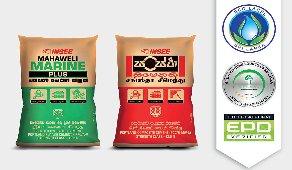 INSEE Cement leads the way as first cement manufacturer in Sri Lanka to achieve EcoLabel