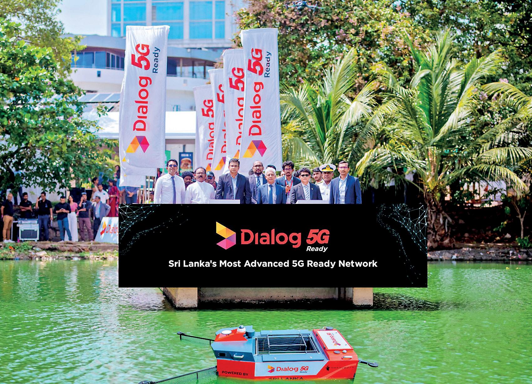 Dialog and MEPA Unveil Sri Lanka’s First 5G-Enabled Autonomous Water-Surface Cleaning Robot