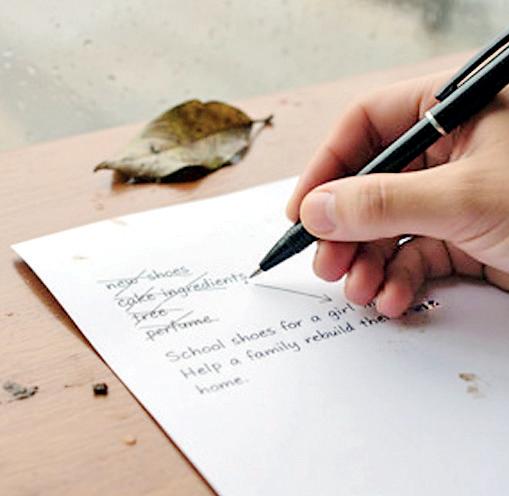 A DIFFERENT CHRISTMAS LIST