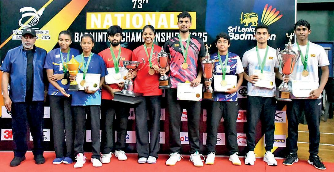 Viren, Ranithma retain singles titles at Badminton Nationals