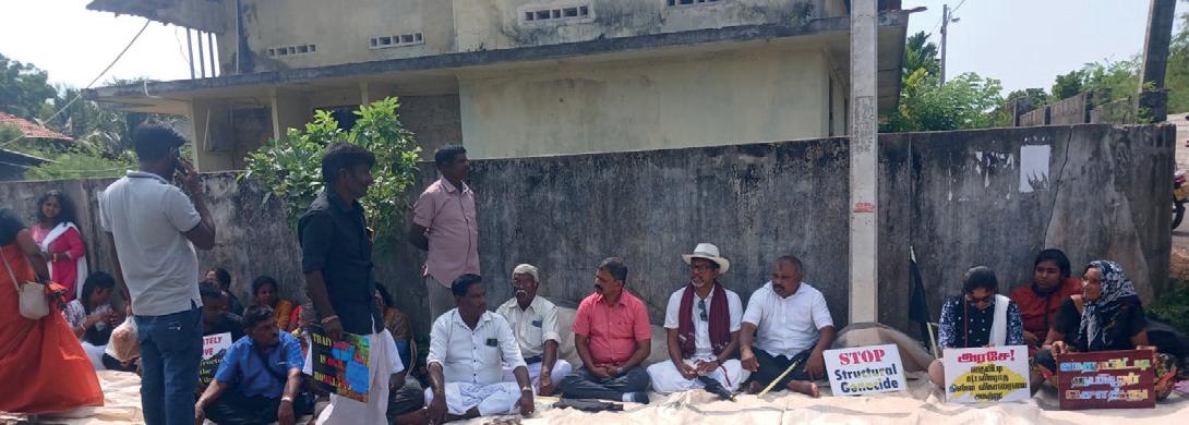 விகாரைக்கு எதிராக தையிட்டியில் ஆர்ப்பாட்டம்