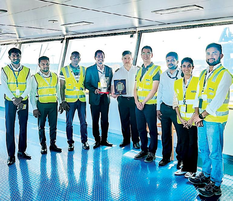 CMA CGM SILVERSTONE makes maiden call at Hambantota International Port