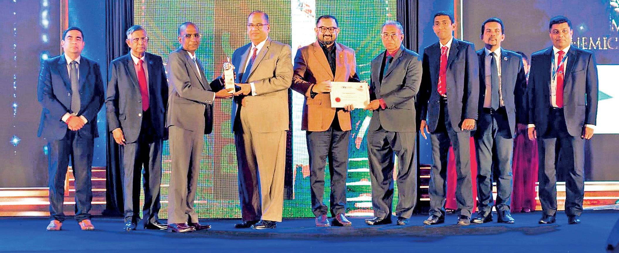 Union Chemicals Lanka PLC, “The Winner" in the Chemical, Ceramic and Glass (Manufacturing) Category at the Best Management Practices Company Awards 2025