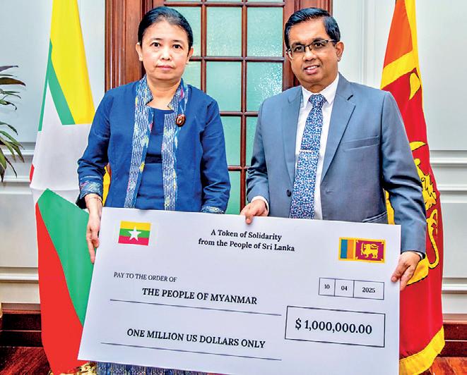 Govt. extends $ 1 m financial assistance to Myanmar
