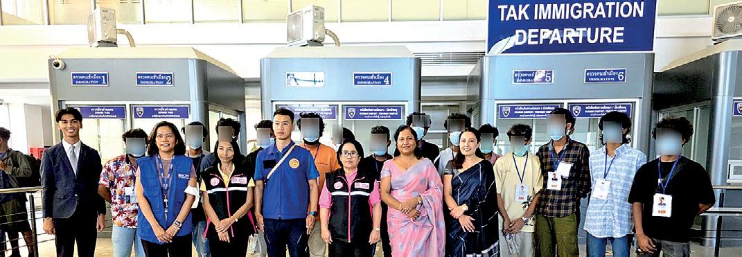 15 Sri Lankans rescued and repatriated from cybercrime centres in Myanmar