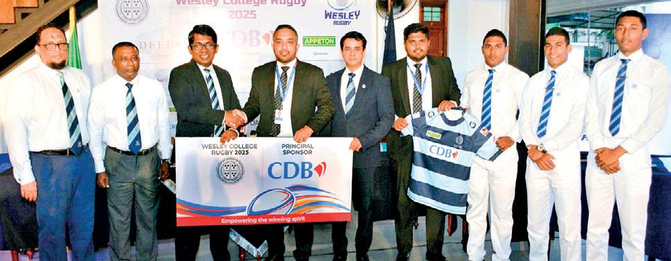Wesley felicitates 2025 rugby sponsors
