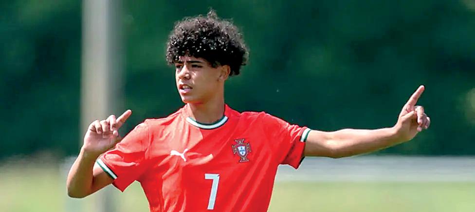 Ronaldo "proud" of son after Portugal Under-15s debut