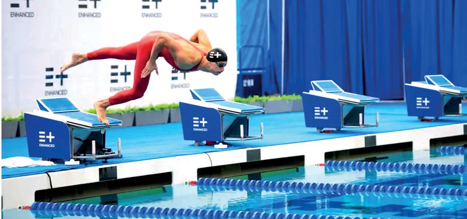 Enhanced Games swimmer 'breaks world record'