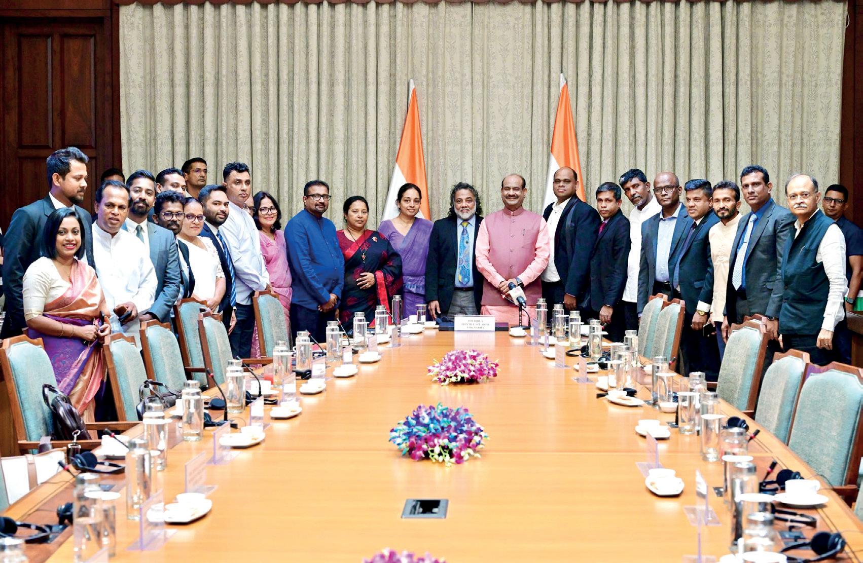Warm reception to Lankan MPs in India