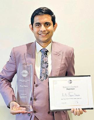 Shamen Sameera: Toastmasters International Triple Champion makes Sri Lanka proud