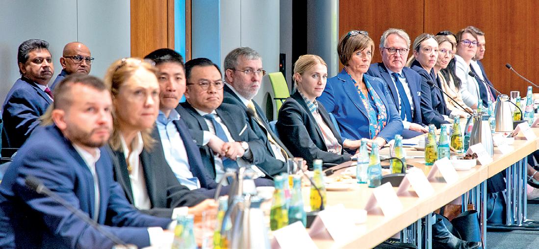 President presides over top Business Forum in Berlin; woos investments