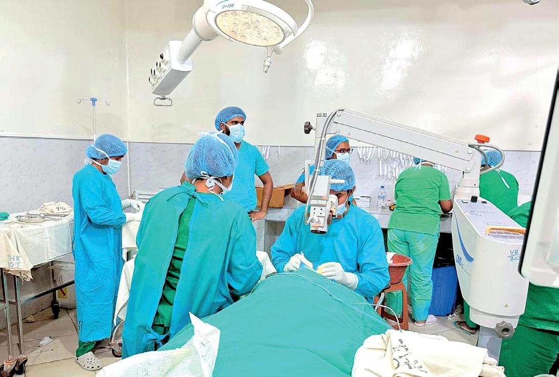 Remarkable humanitarian feat by solo ophthalmologist