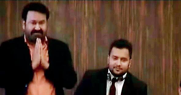 Indian actor Mohanlal visits Parliament