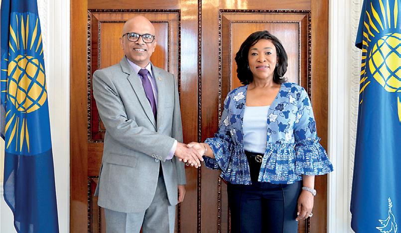 UK High Commissioner Nimal Senadheera meets Commonwealth Secretary-General