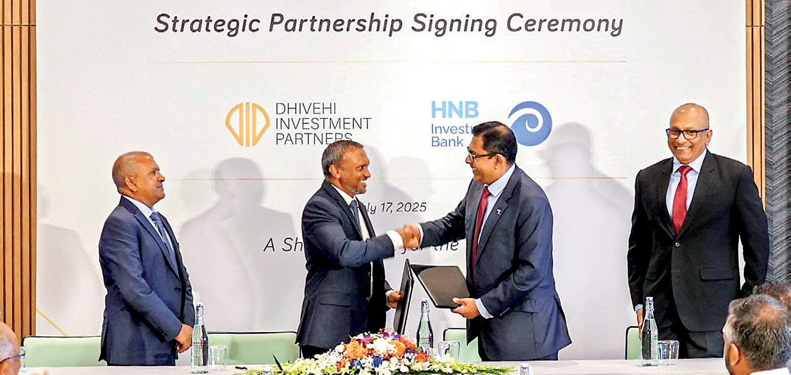 HNB Investment Bank charts regional expansion via strategic partnership with Dhivehi Investment Partners