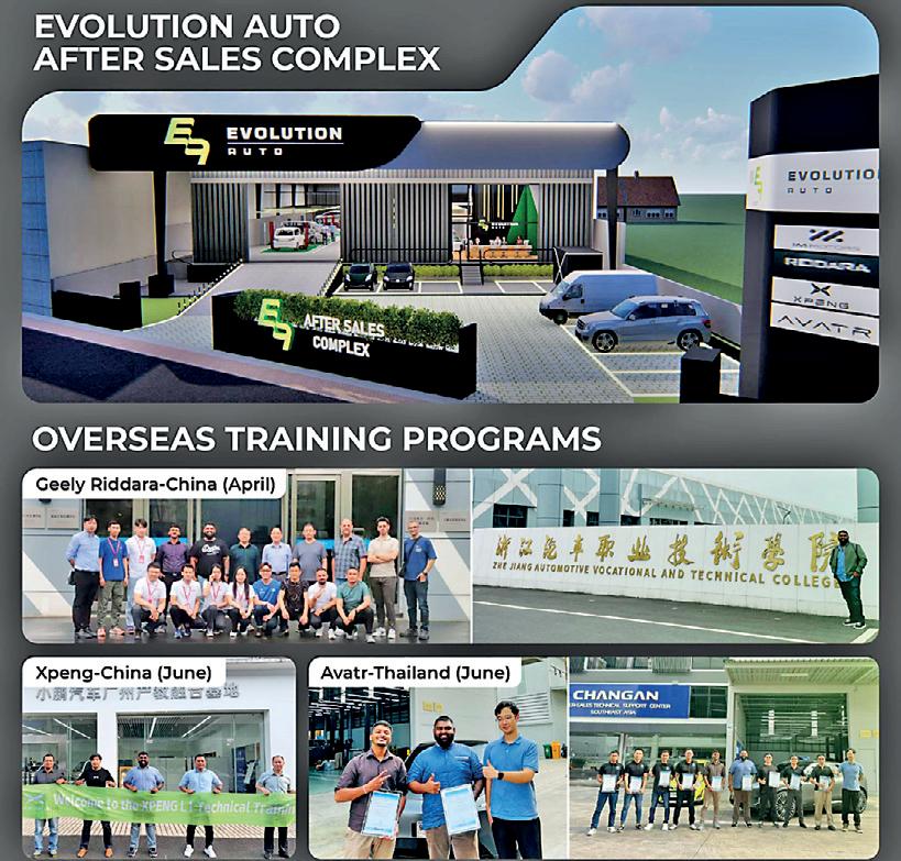 Evolution Auto powers ahead with global EV technical training new multi-brand workshop