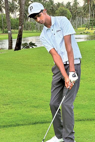 Jevahn tees off at Final Qualifying of US Amateur Golf